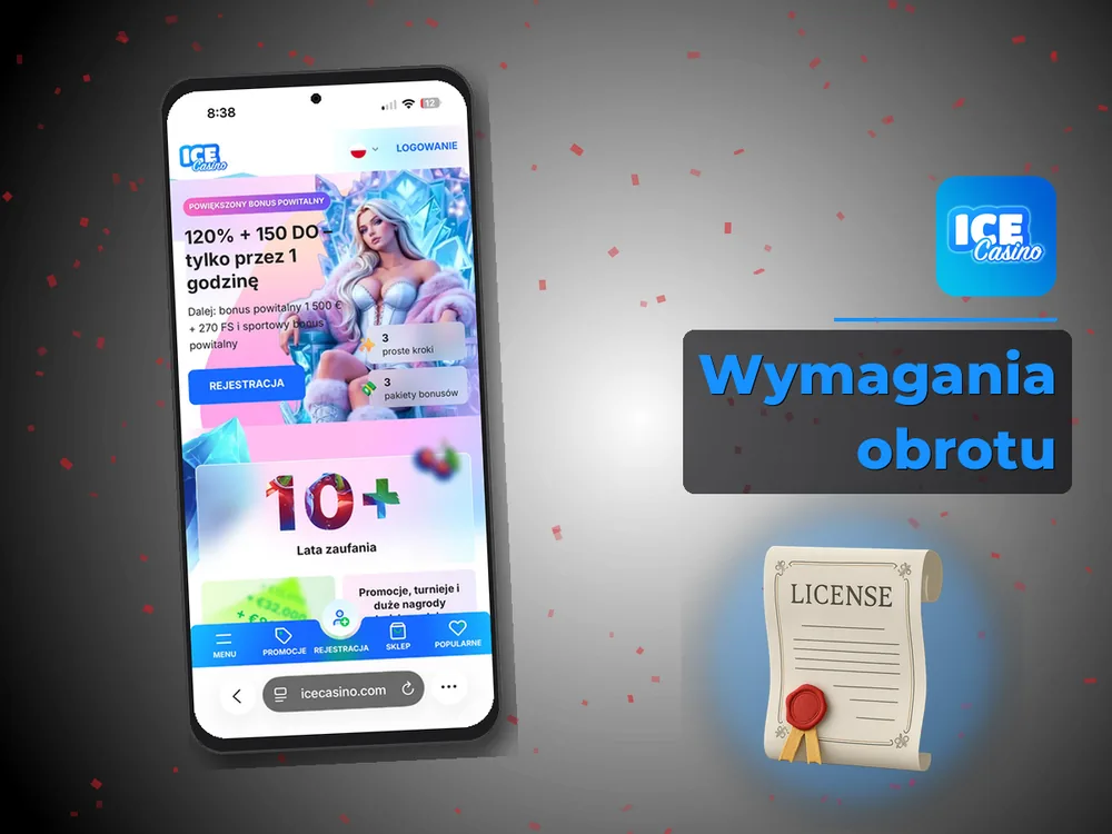 Ice Kasyno Poland - Wymagania obrotu