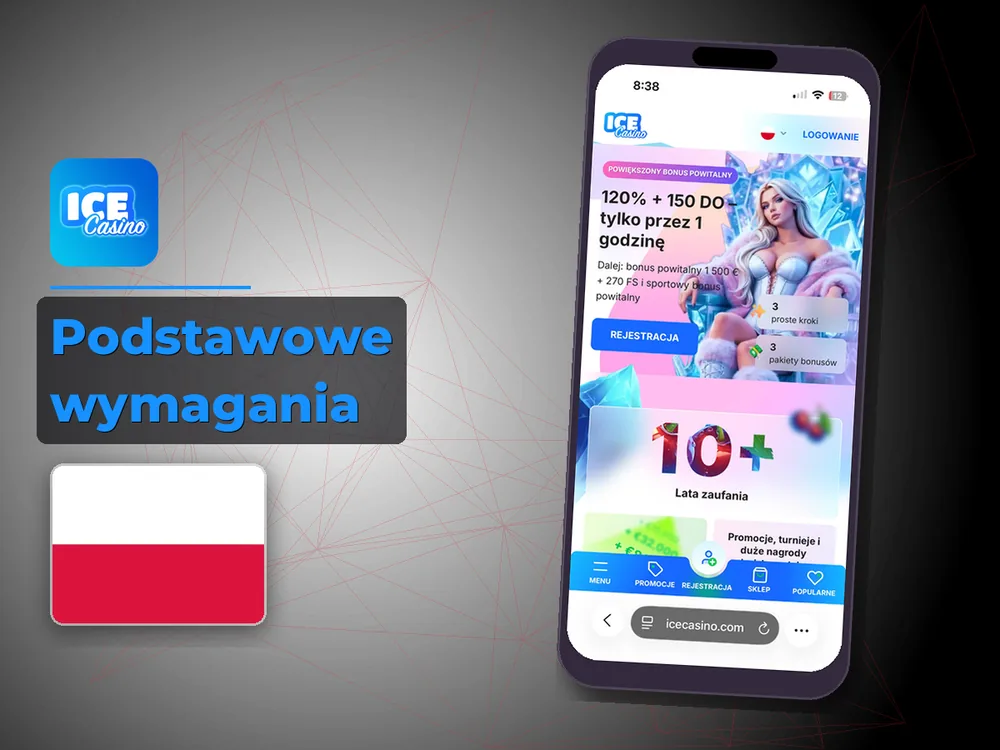 Ice Kasyno Poland - Podstawowe wymagania